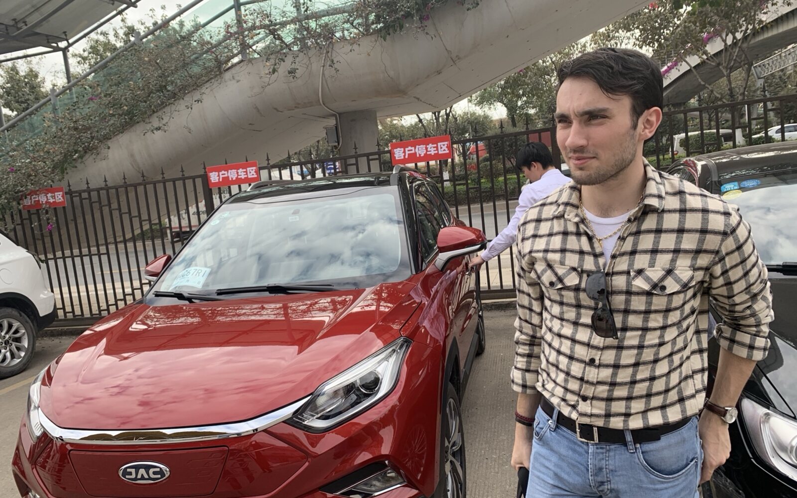 Electric rental fleet vehicle